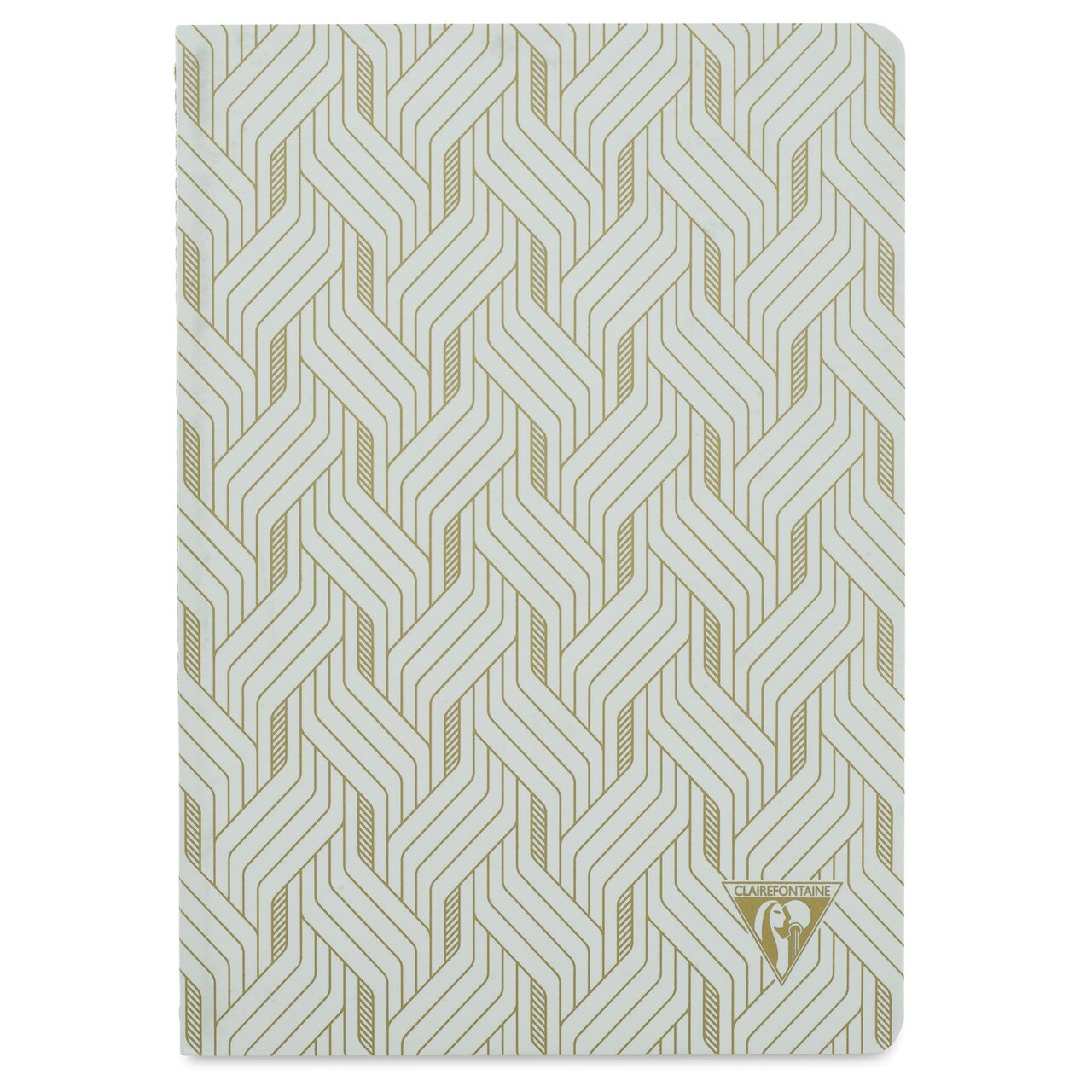 Clairefontaine Neo Deco Notebook - Woven Knit, Pearl Grey, 96 Pages, 6" x 8-1/4"